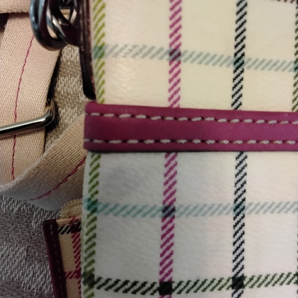 Coach Tattershall plaid crossbody bag with matching coin purse - Picture 5 of 8